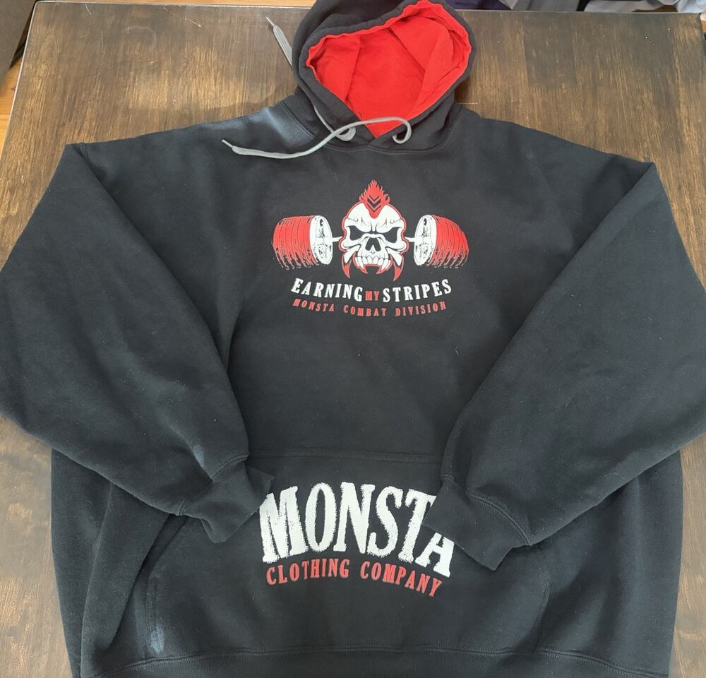 Vintage Monsta Clothing Co Bodybuilding Hoodie Size 3XL Men’s